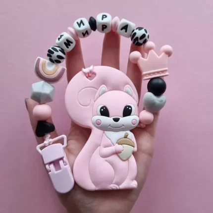 Іменний гризунець &ndash; Білочка Білочка - Рожевий кварц