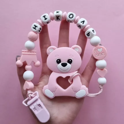 Іменний гризунець &ndash; Ведмедик Малюк - Рожевий кварц