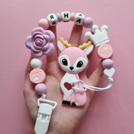 Іменний гризунець - Оленятко Оленятко - Рожевий кварц