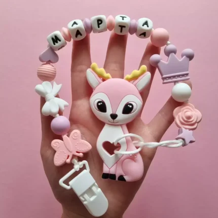 Іменний гризунець - Оленятко Оленятко - Рожевий кварц