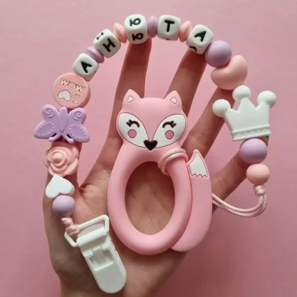 Іменний гризунець - Лисичка Лисичка кільце - Рожева кварц