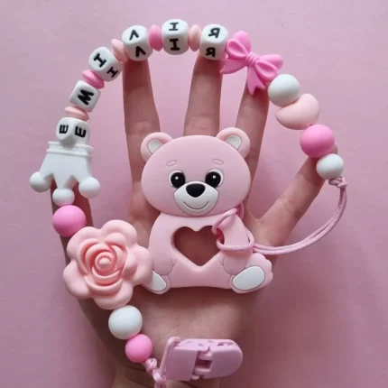 Іменний гризунець &ndash; Ведмедик Малюк - Рожевий кварц