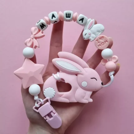 Іменний гризунець &ndash; Зайчик Зайчик - Рожевий кварц